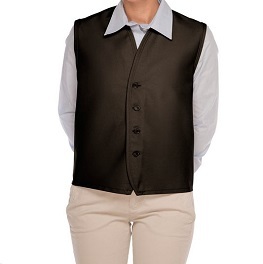 Adult Black Uniform Vests